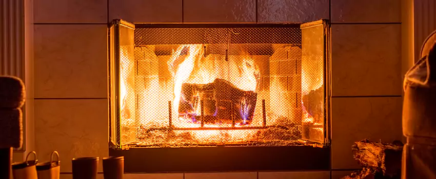 Mendota Hearth Landscape Fireplace Installation in Willowdale, Ontario