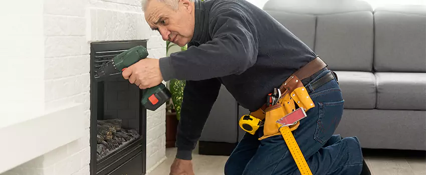 New Indoor Fireplace Installation in Willowdale, Ontario