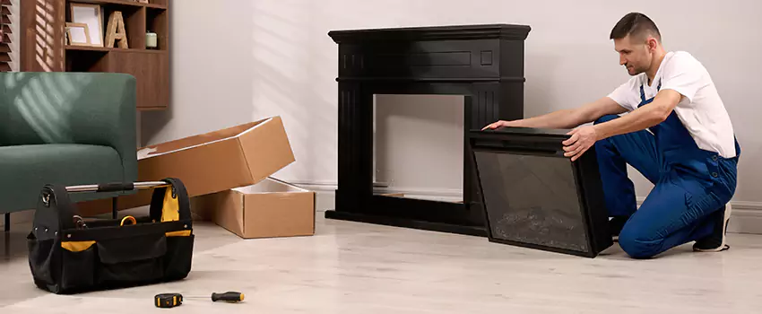 Old Rusted Metal Fireplace Repair And Replacement in Willowdale, ON