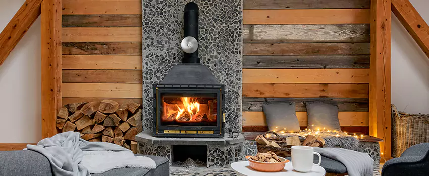 Thelin Hearth Products Direct Vent Gas Stove Fireplace Inspection in Willowdale, Ontario